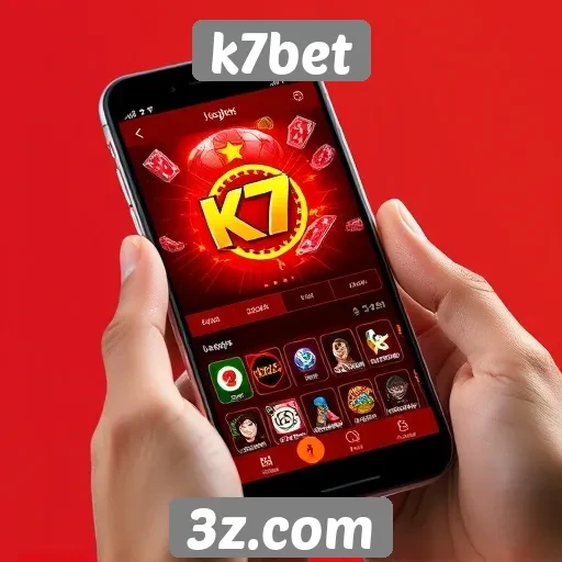 Interface do usuário do k7bet em dispositivos móveis